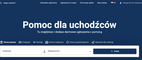 Ukraina.Services, portal agregujący oferty pomocy dla uchodźców wojennych